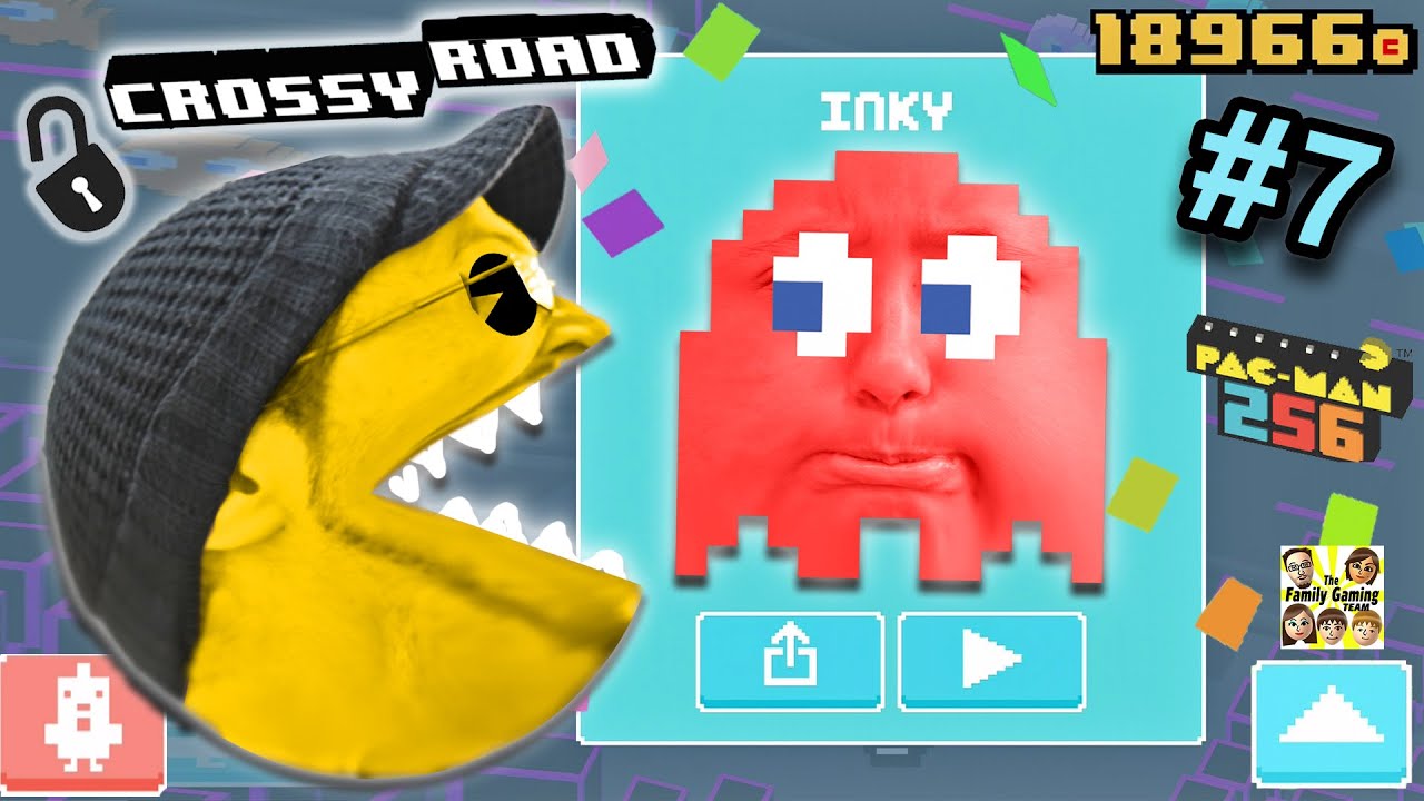 Давайте Chomp на Crossy дороге! PACMAN 256 Тайные Символы Update (FGTEEV Дадди)
