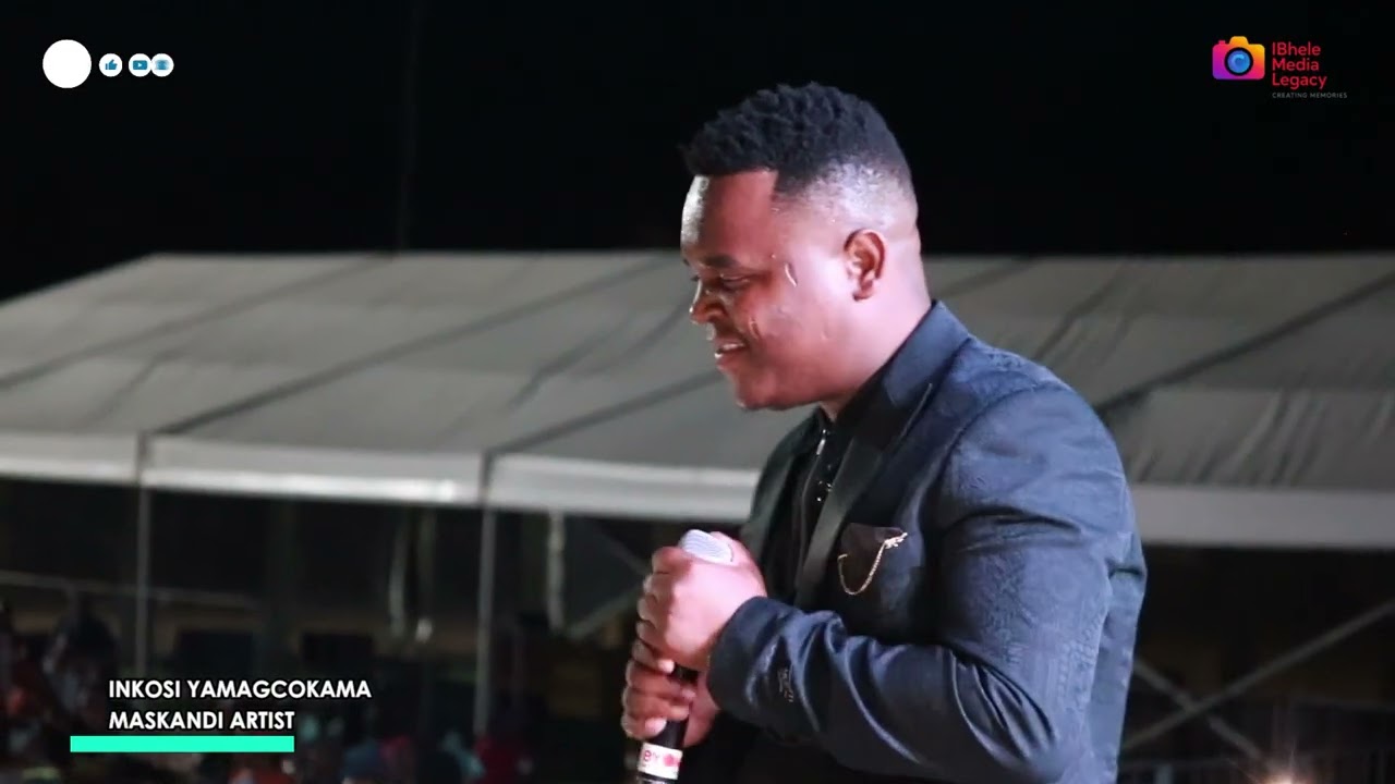 INkosi YamaGcokama on stage at Vryheid kwi Ingezo Yamabhinca 9 August dlala Phinifa