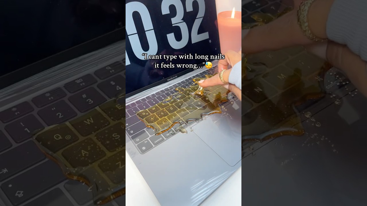 The Best Secret For Long Nail Girls💅 #nails #longnails #keyboard #nail #sorts
