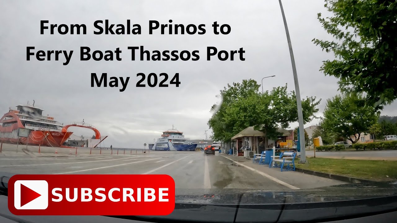From Skala Prinos To The Ferry Boat - Thassos Port On A Rainy Day Of May 2024 | Thasos / Greece