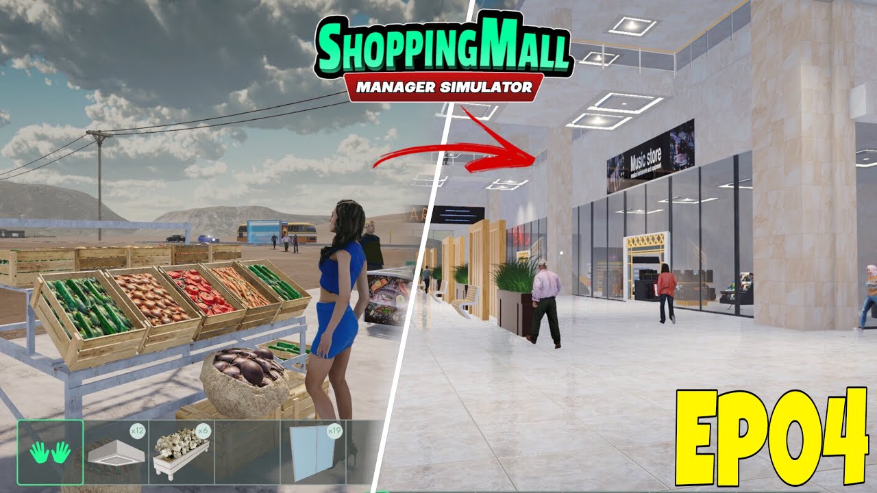 🛍️ SMALL MALL TO LUXURY MEGA MALL! 💸🏢🔥| ShoppingMall: Manager Simulator EP04 | FLYNN GAMERZ