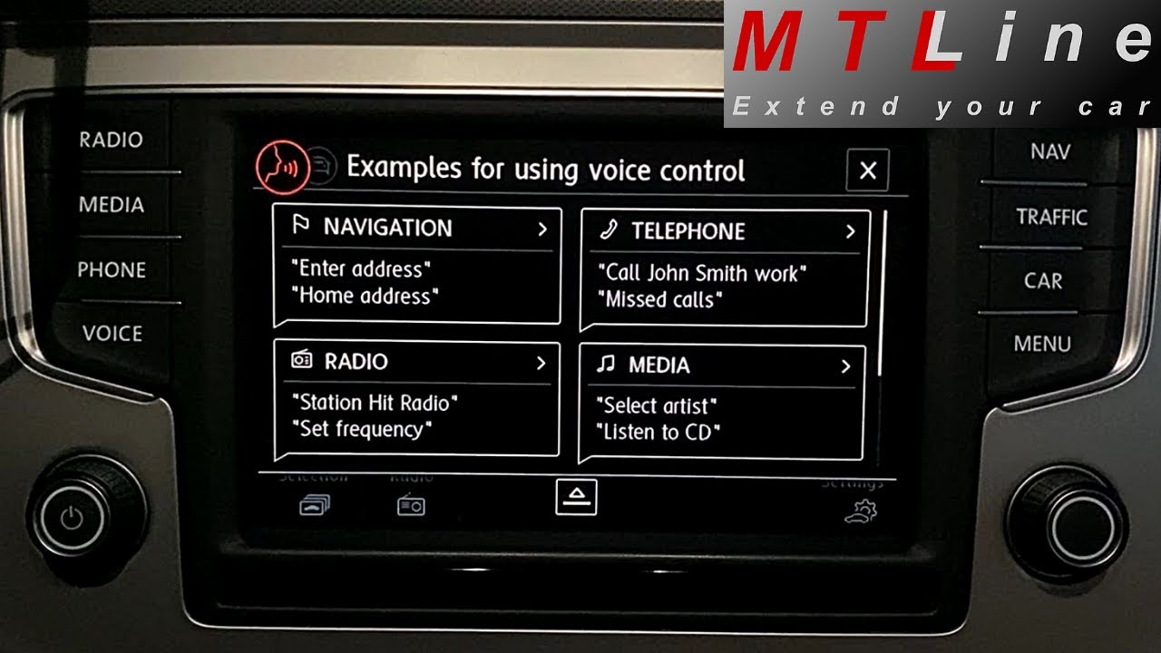 VW Passat B8, BJ2017 – voice control activation - vključitev glasovnega izbiranja