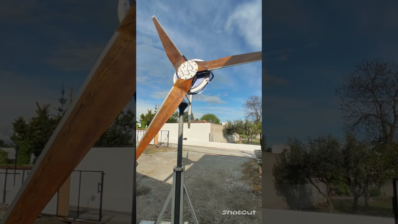 Ανεμογεννήτρια οριζόντιου άξονα (κατασκευή - λεπτομέρειες) Axial fluxe Wind generator (datails)