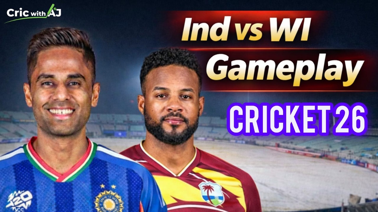🔴IND vs WI Cricket 24 Gameplay | India vs West Indies  T20 🔥 #gaming #gameplay