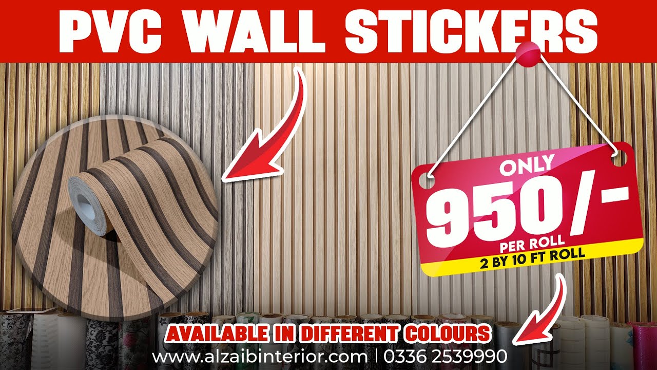 Cheap & Easy DIY PVC Wall Sheet Sticker | Waterproof 3d Wall Sticker Sheet in Karachi