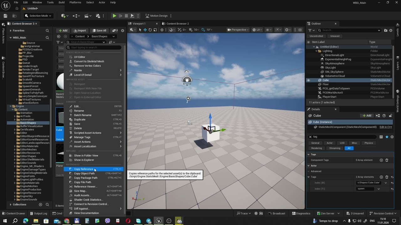 UE5 PCG: Spawn PCG ISM вместо static mesh