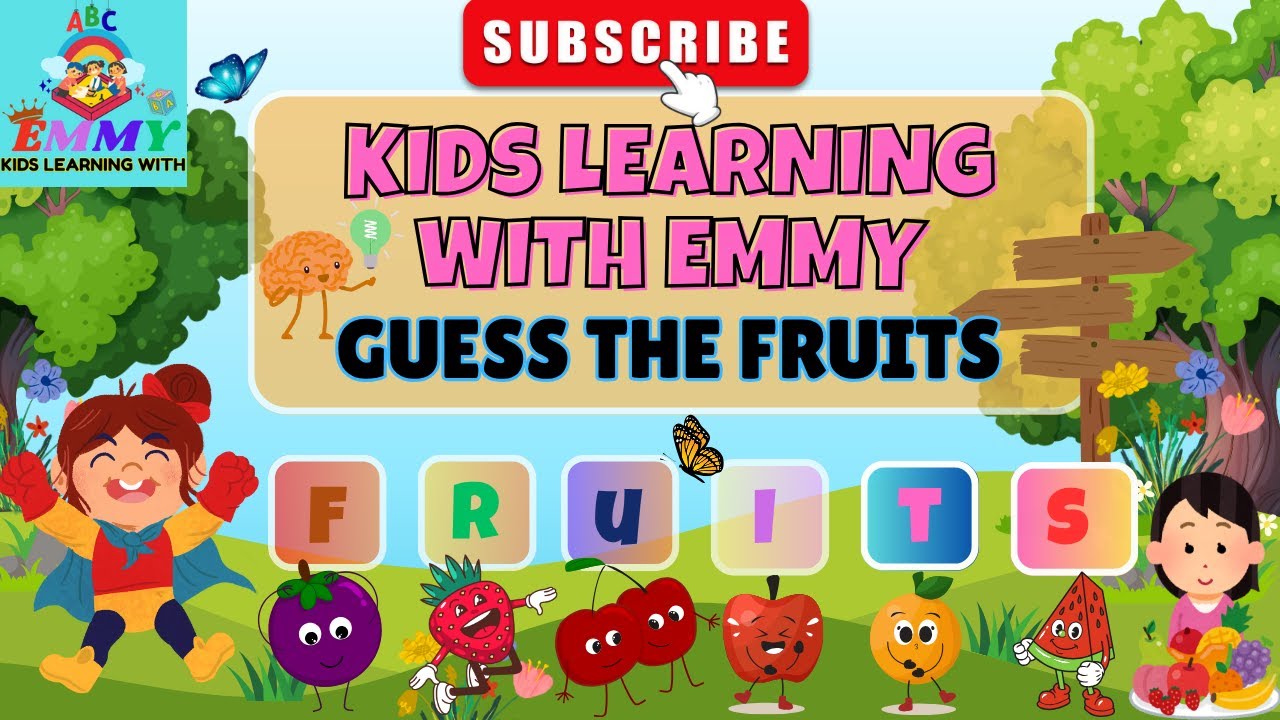 Can You Guess the Fruit? 🍇🍍 | Learn Fruit Names for Kids | Kids Learning with Emmy