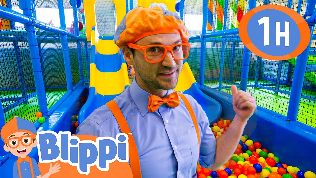 Blippi's Epic Indoor Playground Fun | Blippi Painting for Kids  | Moonbug Kids - Art for Kids 🖌️