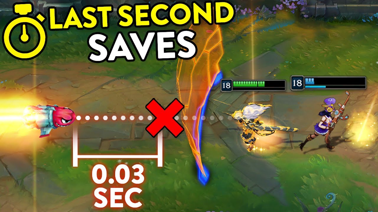 NOT ALL HEROES WEAR CAPES... AMAZING LAST SECOND SAVES (League of Legends)