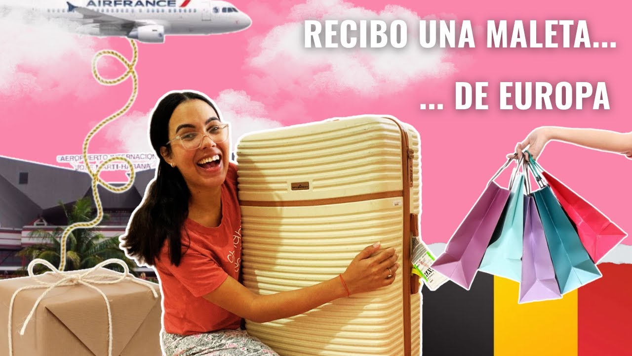 😱🇧🇪CUBANA REACCIONA a maleta enviada desde BELGICA