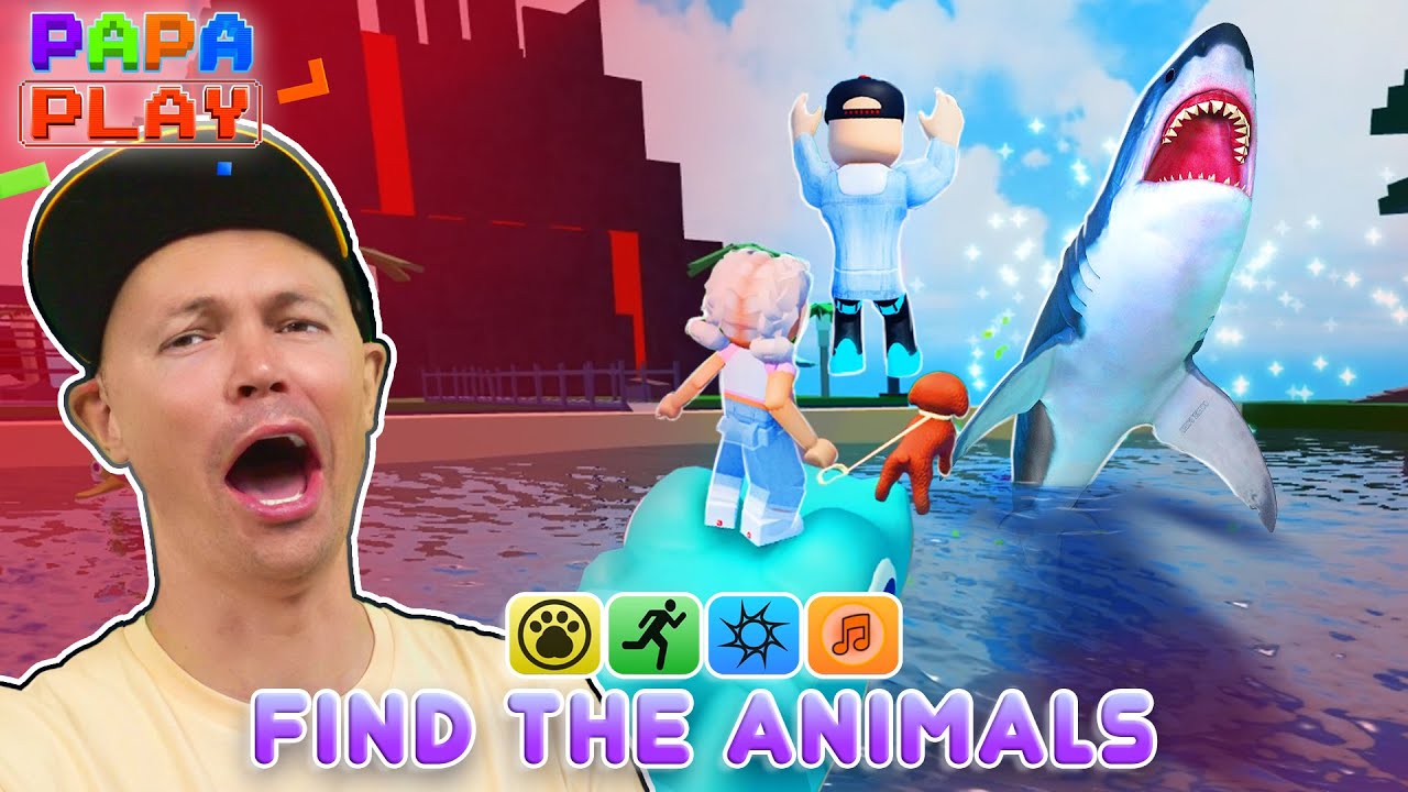 Нашел Мегалодона в Find The Animals
