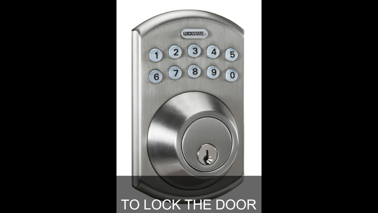 Lockstate Remotelock Deadbolt Proper Use Unlock and Lock