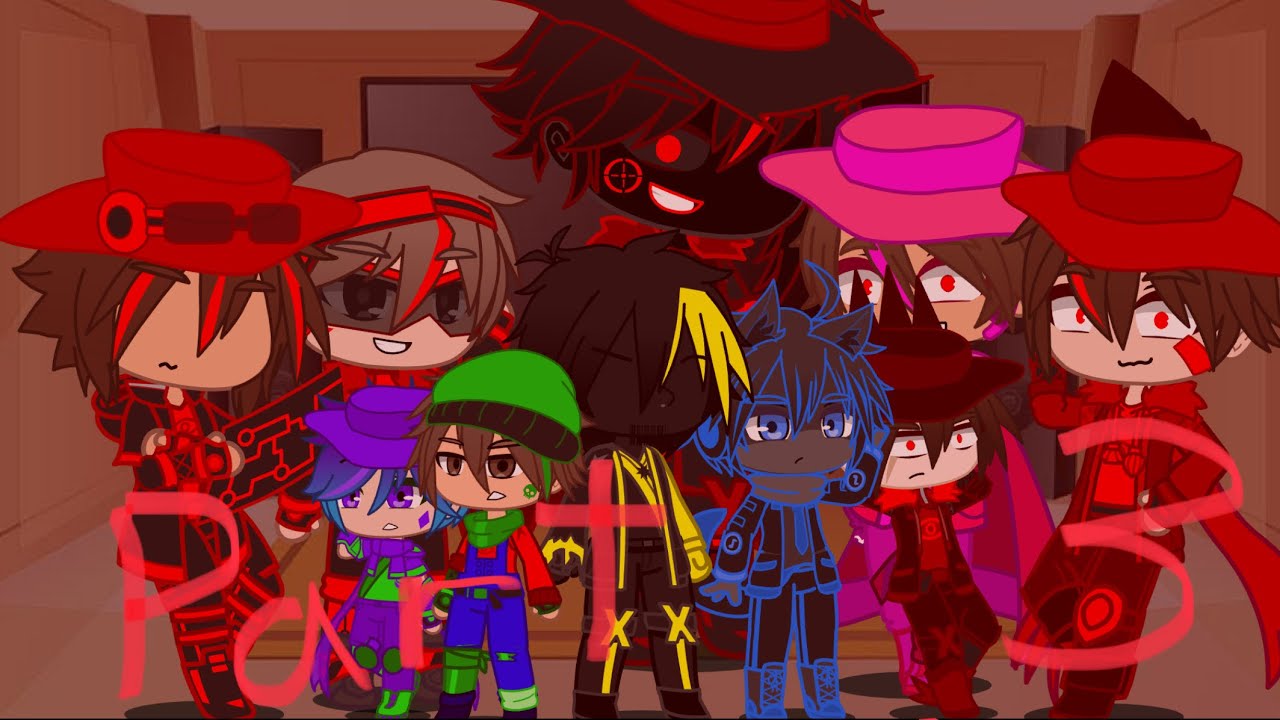 KP, Shaggyverse, and Dave and Bambi react (Part3) (Antagonism) | Gacha Club