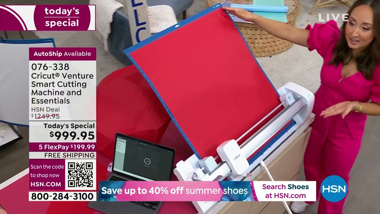 Cricut Venture Smart Cutting Machine and Essentials Bund...