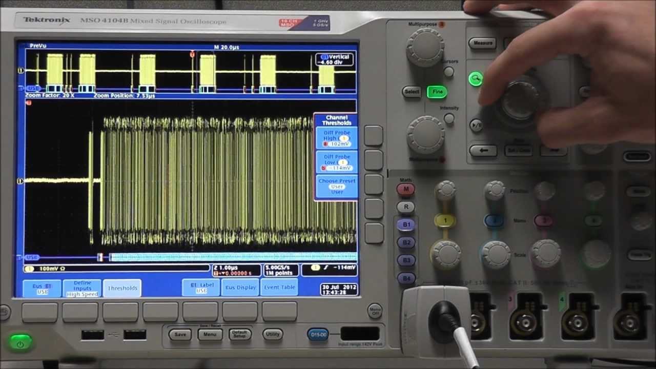 How Do I Set Up a USB Bus Decode?