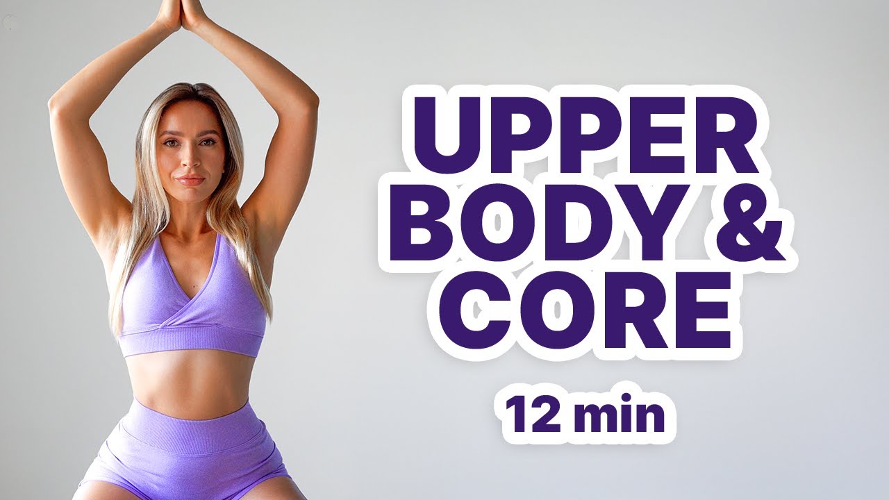 10 Min Upper Body & Core Workout with Resistance Band | Fat Burn & Toning