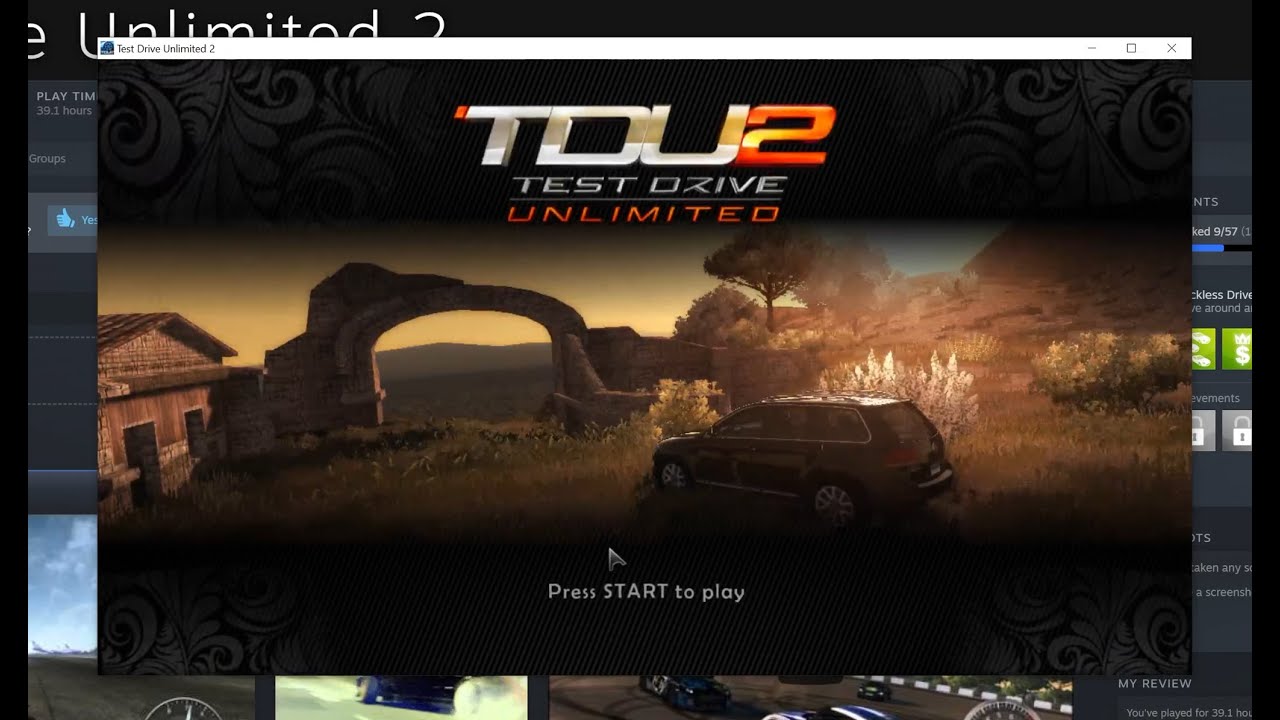 How to play Test Drive Unlimited 2 on steam without any download fixes! 100% a fix i found out