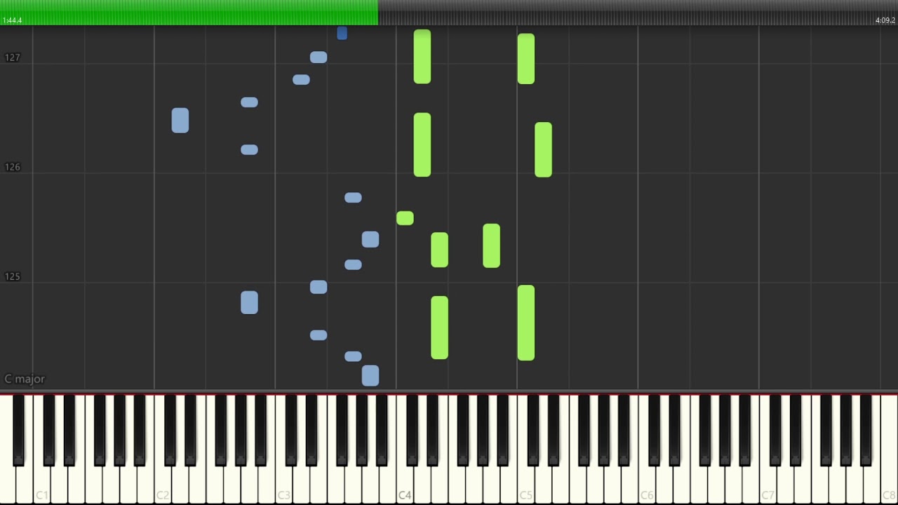 Radiohead - Karma Police Piano Synthesia