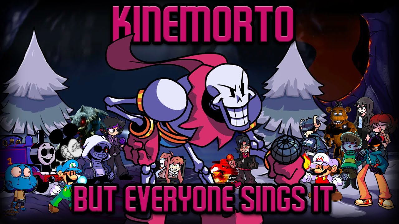 KINEMORTO but Every Turn a Different Character Sings It 🎵🎤 (FNF BETADCIU)