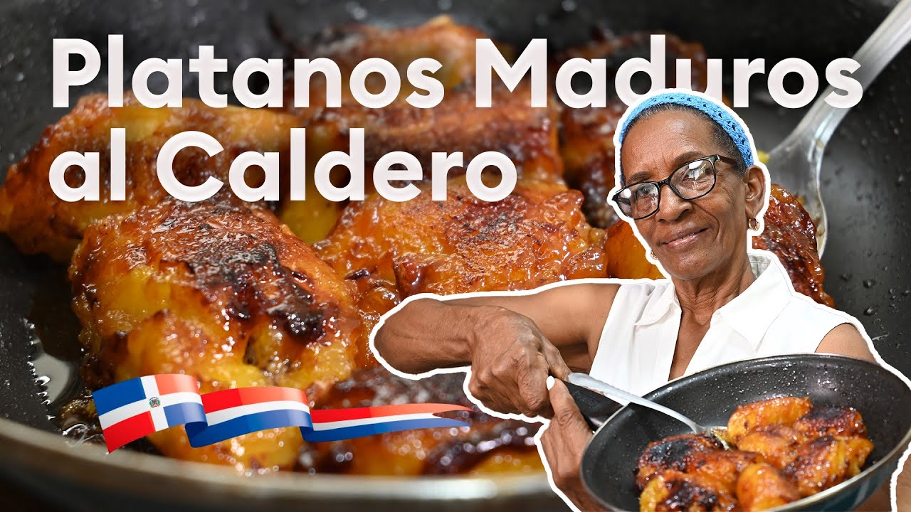 Platanos Maduros al Caldero Estilo Dominicano - Cocinando con Yolanda