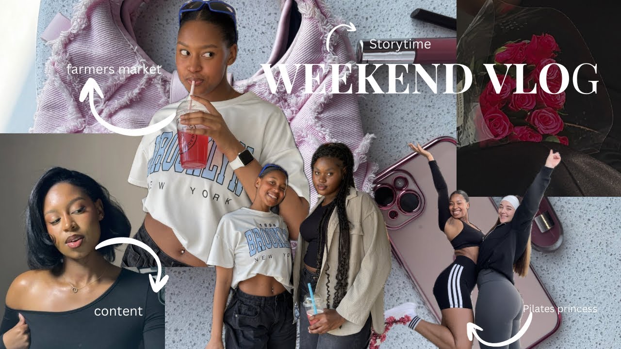 WEEKEND VLOG || farmers market, pilates, content & storytime 