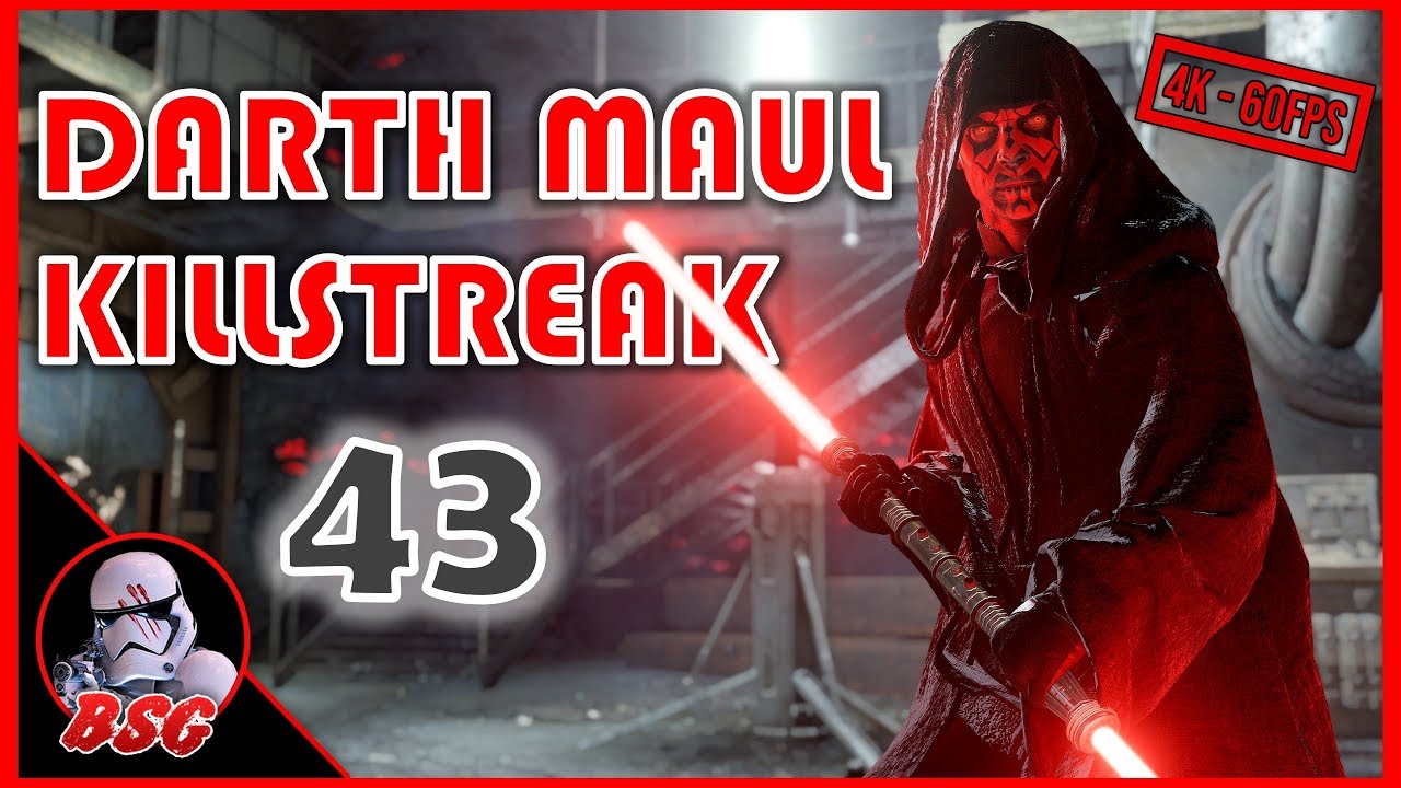 Hooded Darth Maul Killstreak (PC Mod) | Battlefront 2 4K 60FPS Gameplay