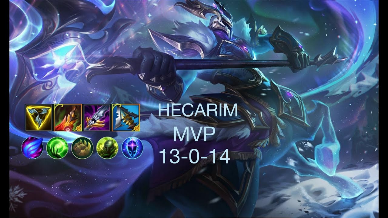 WILD RIFT | HECARIM JG GAMEPLAY |13-0-14| HECARIM BUILD AND RUNES