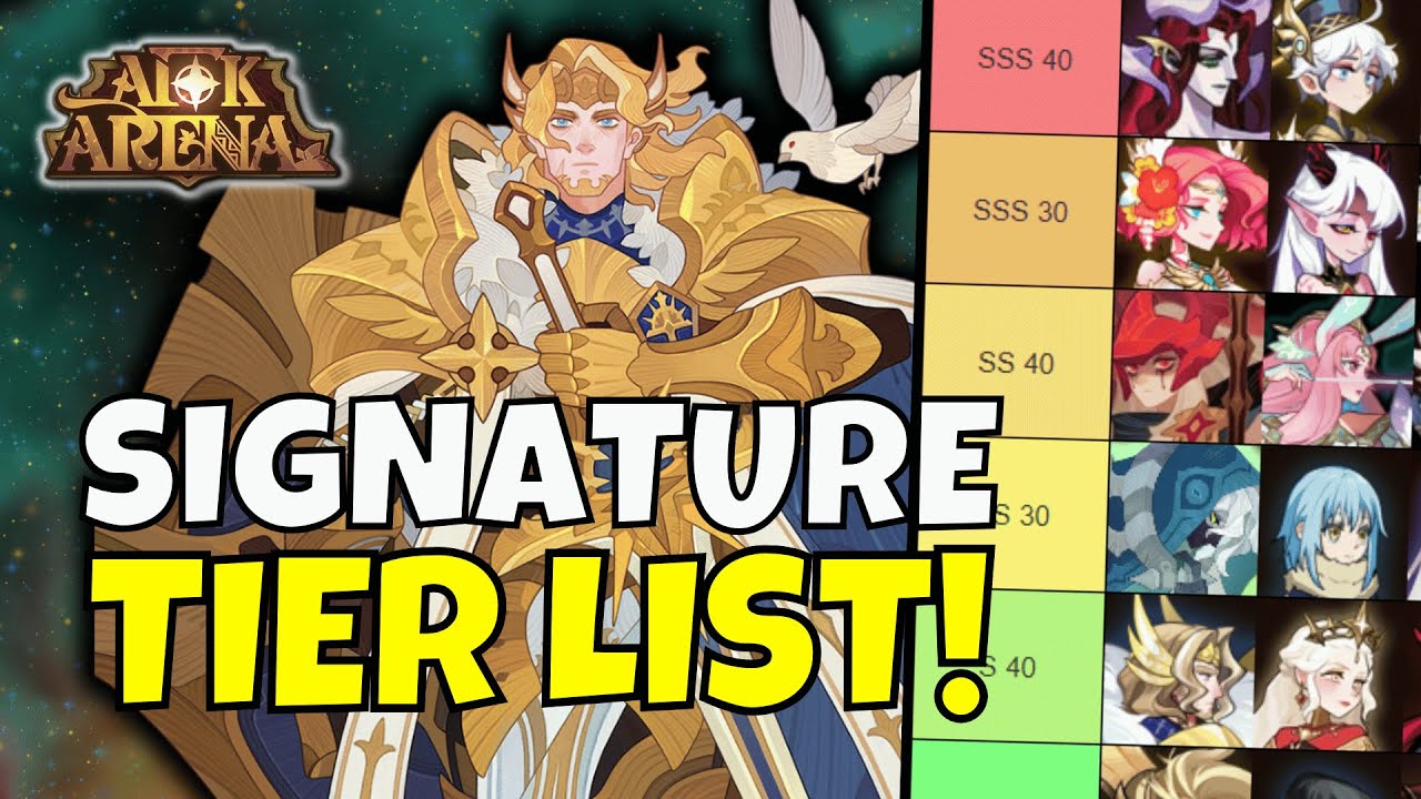 August 2025 - Signature Item Tierlist! [FURRY HIPPO AFK ARENA]
