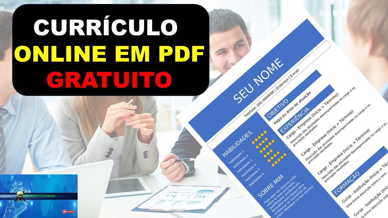 Como Fazer Curr&iacute;culo Online de Gra&ccedil;a e Salvar em PDF