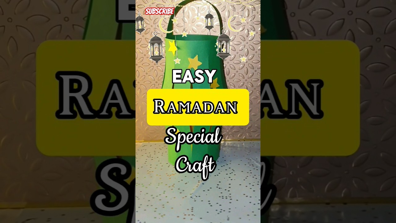 EASY Ramadan Decor idea&nbsp;#ramadan #ramadanmubarak #diy #youtubeshorts #shorts