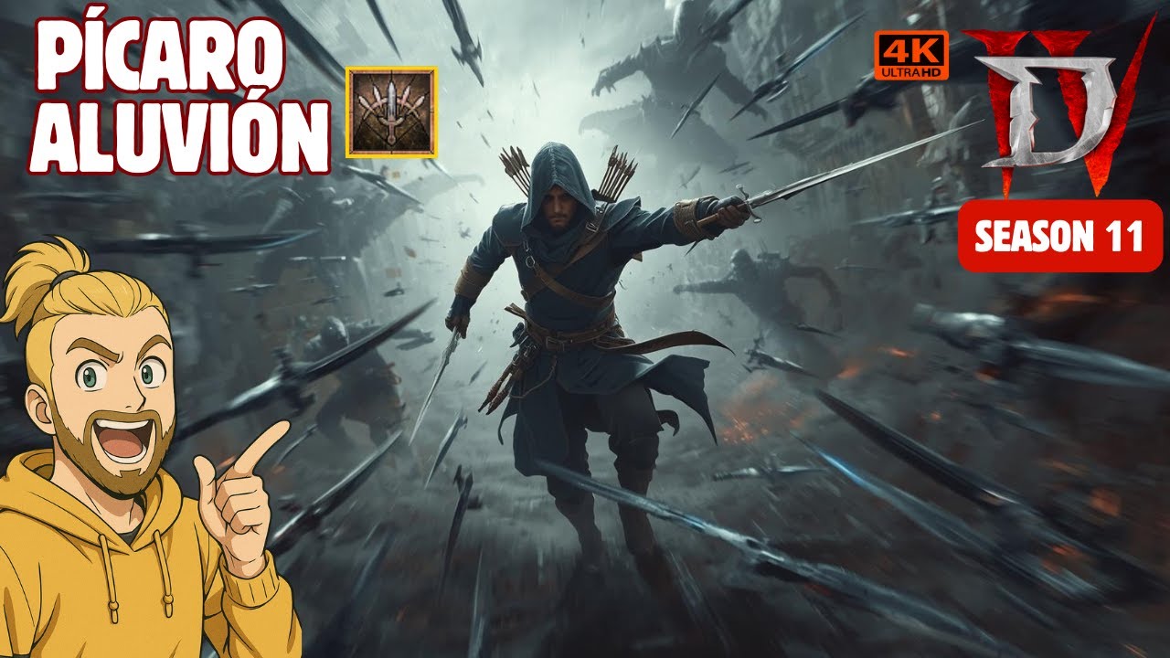 [Diablo 4 - S11] ⚔️ Pícaro ALUVIÓN Season 11 | La build que limpia rápido y no perdona 🗡️