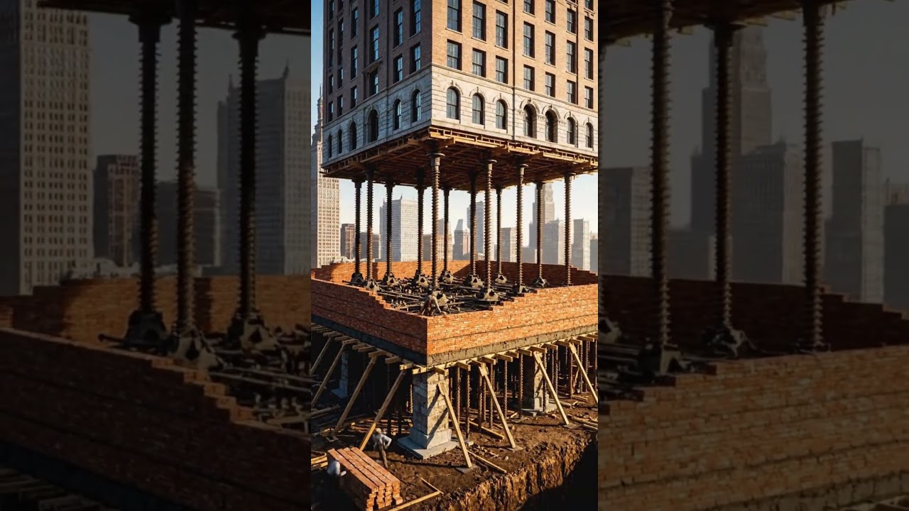 How Chicago Raised Its Buildings Above the Ground 😮