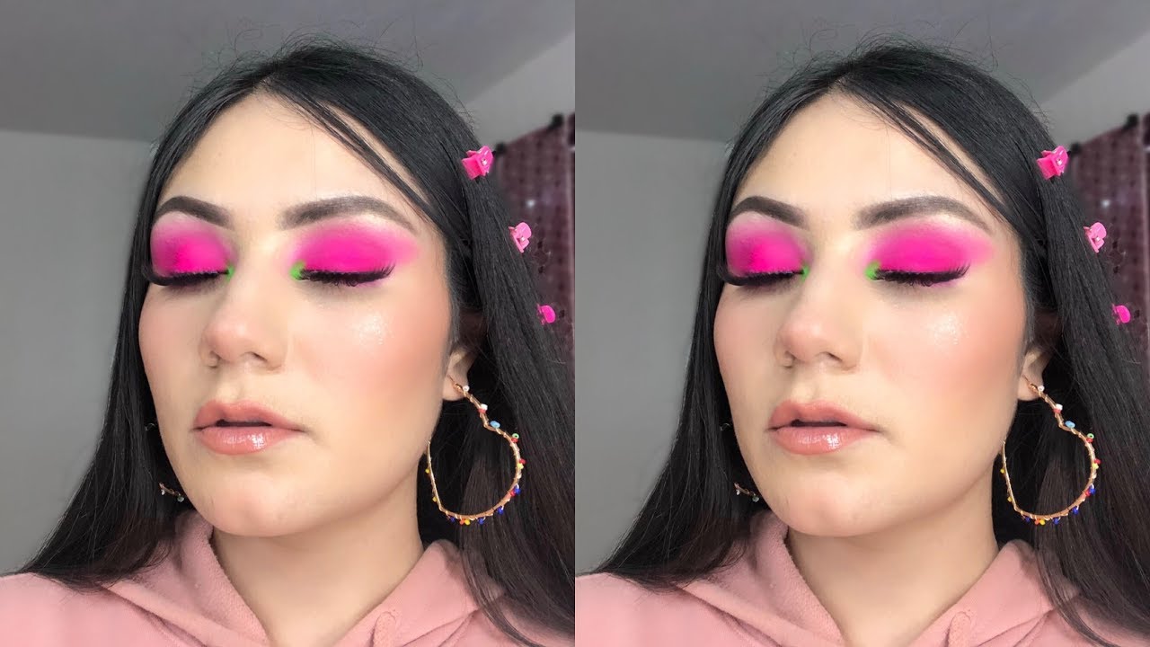 MAQUILLAJE ROSA NEÓN 🤩/SIEMPRE TRIUNFANDO