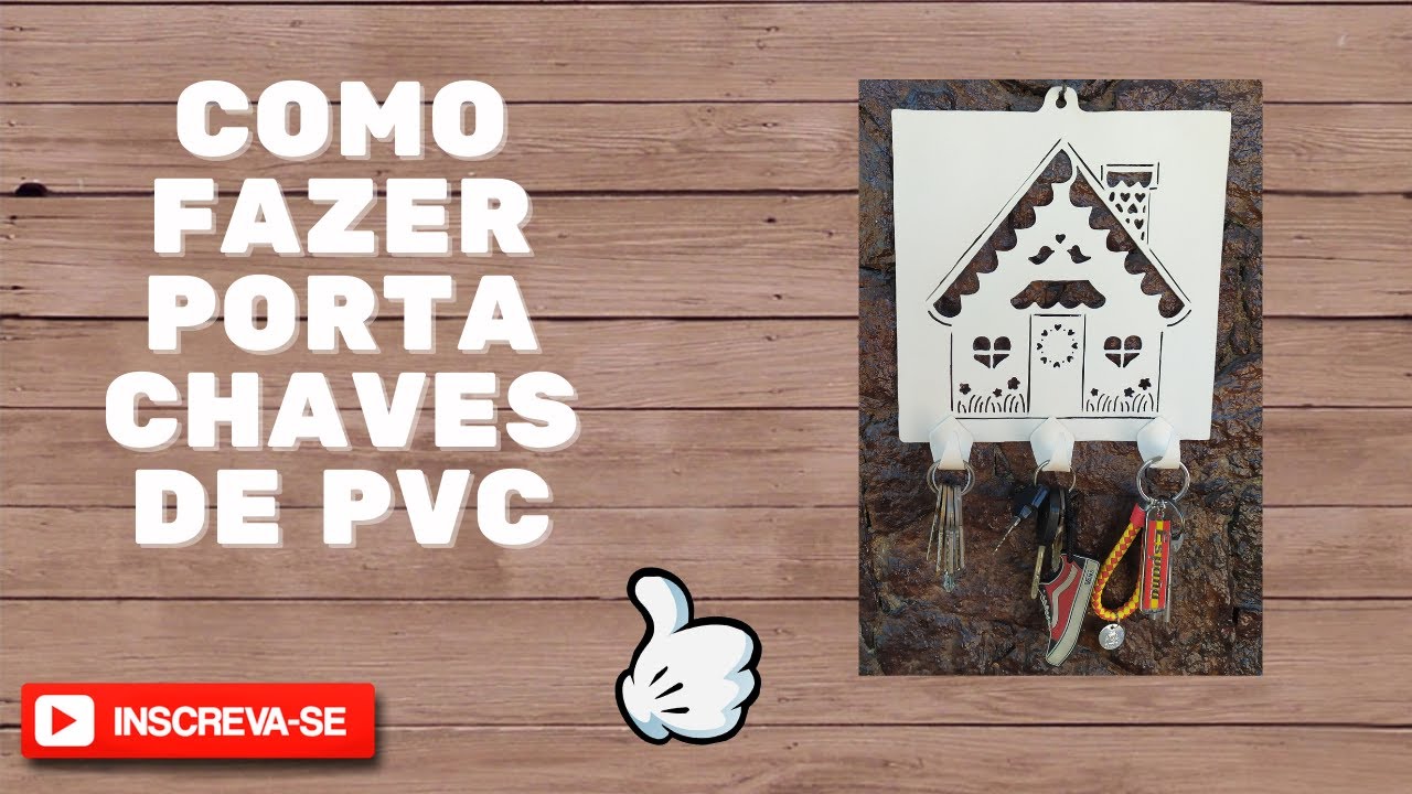 Como fazer porta chaves em pvc