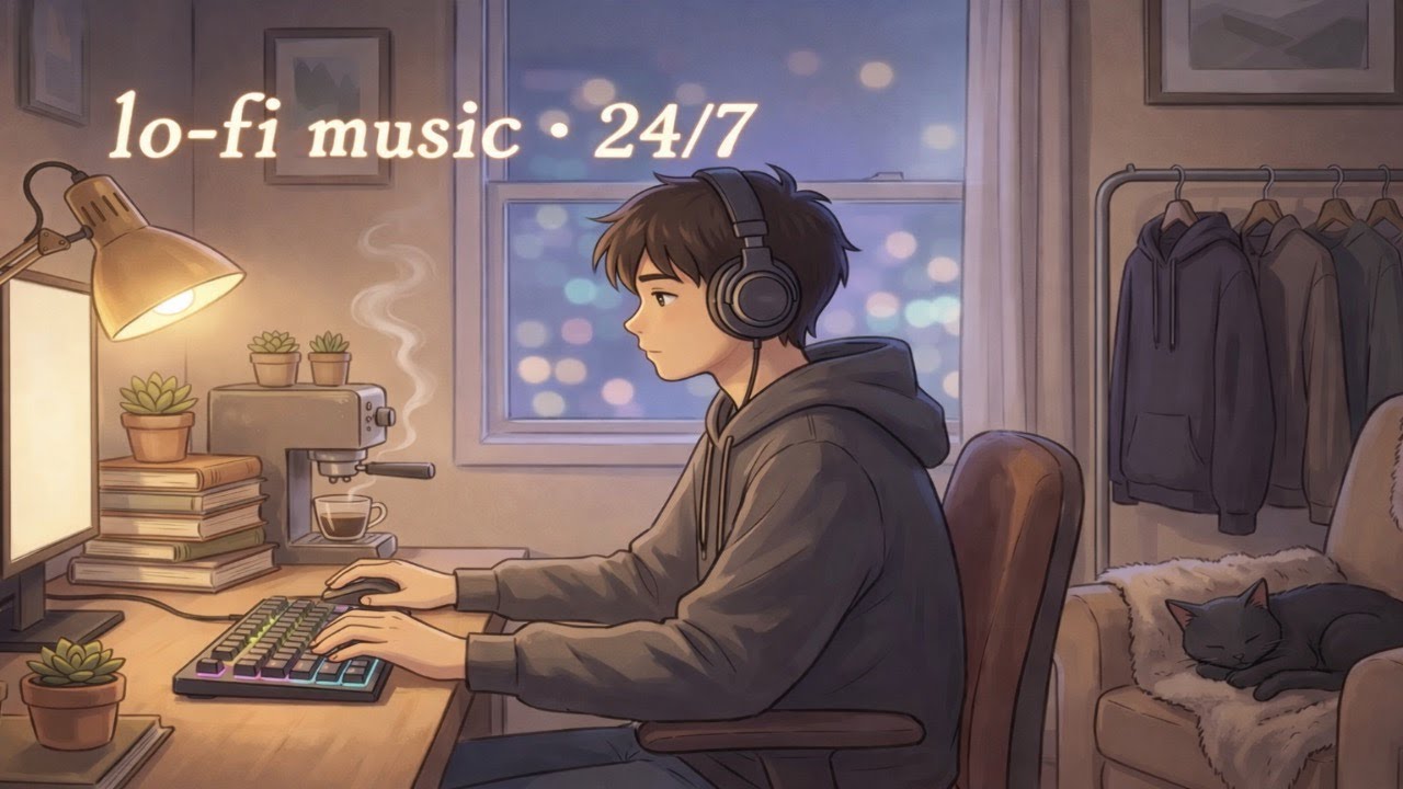 lofi hip hop for quiet nights 🌙 | relax • study • sleep • live
