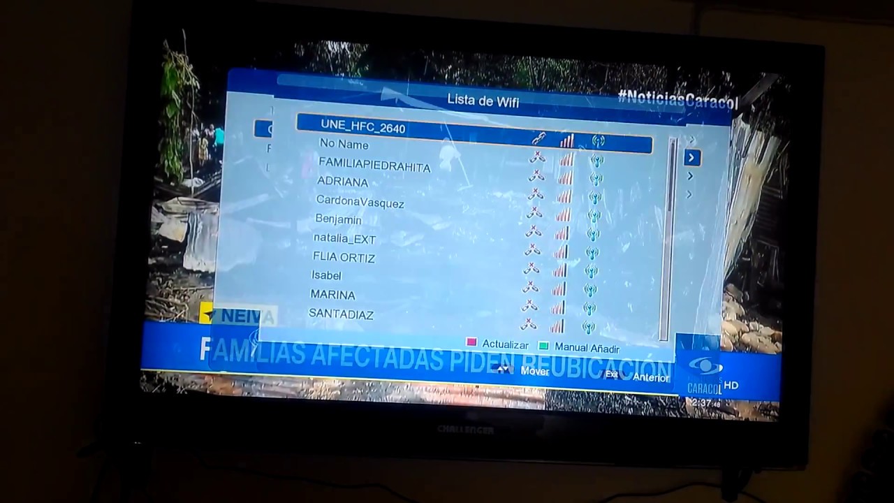 Decodificador TDT DVB-T2 con Wifi configuracion Youtube