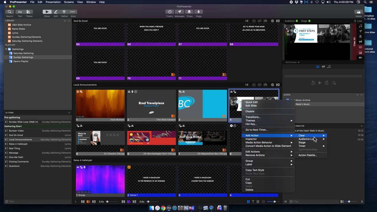 Utilizing the Prop layer in ProPresenter 7 - Doublewide and Singlewide Screens