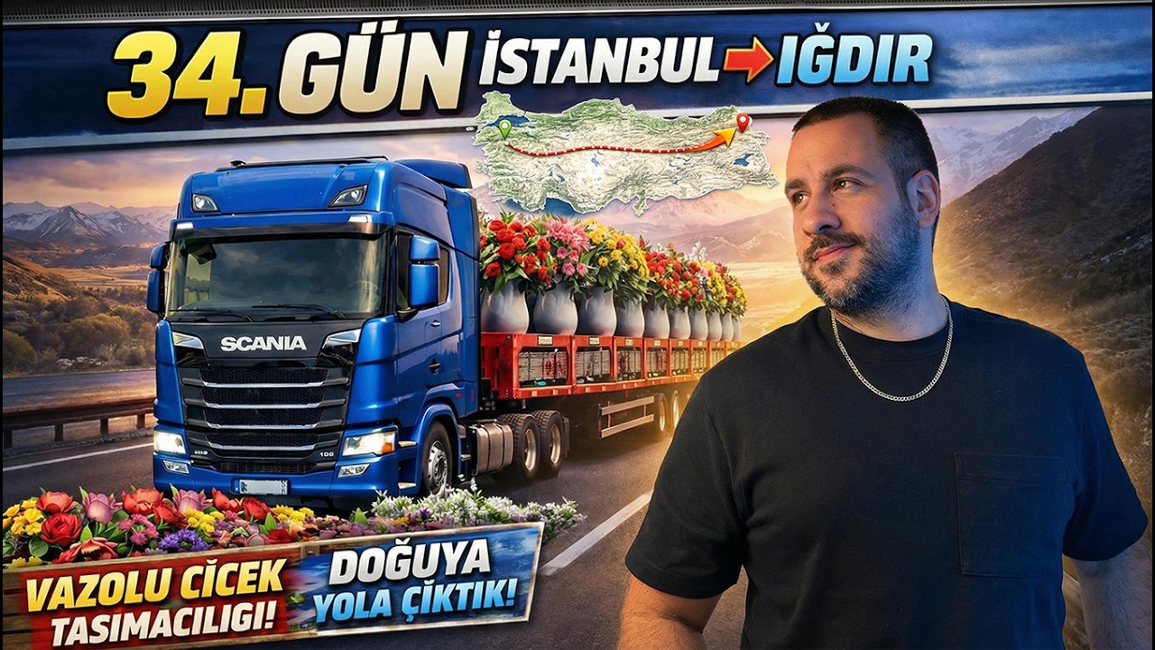 34. Gün | İstanbul → Iğdır | Türkiye’yi Baştan Sona Arşınladık! 😱 | ETS2