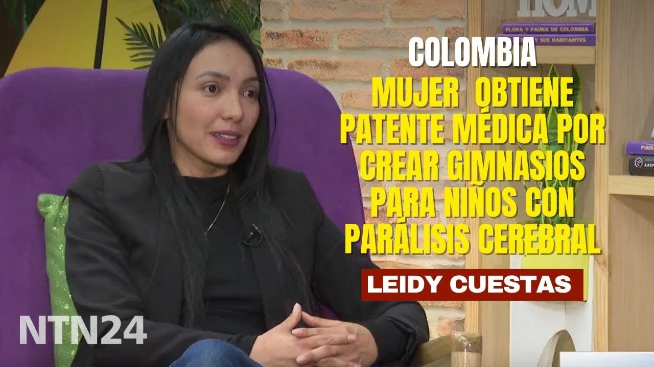 La colombiana más joven en obtener patente por crear gimnasios para niños con parálisis cerebral