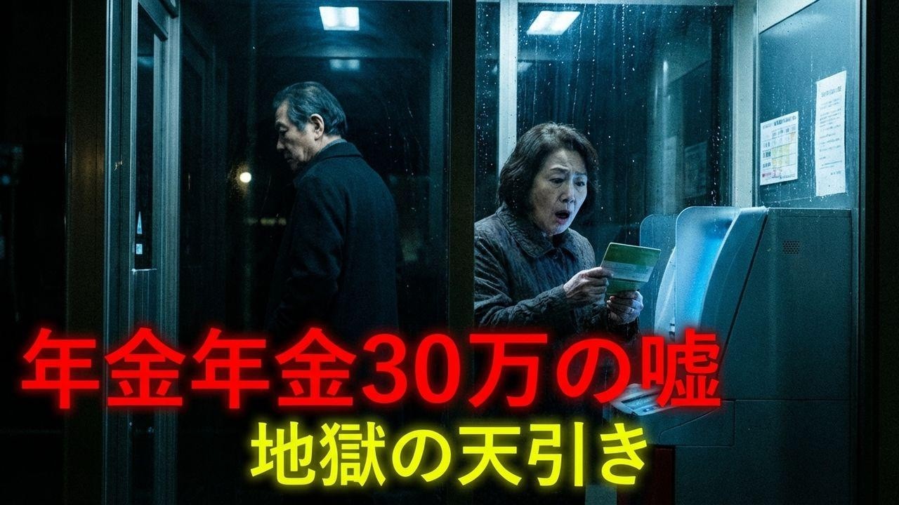 月30万の年金が消えた？天引きの罠と夫の隠し事に妻絶句...