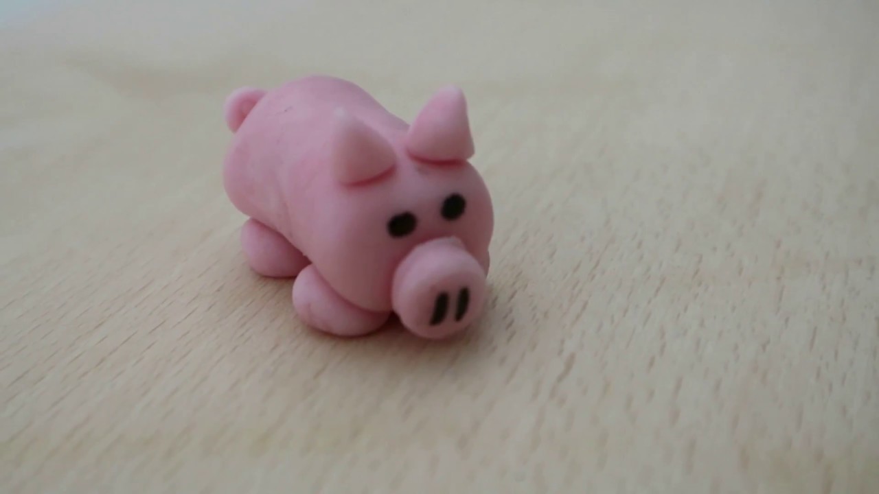 Varkentje van fondant🐖🐽