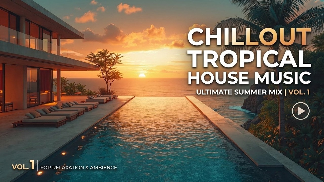 Deep House ~ Tropical Chillout Mix & Summer Beach Club Music ~ Relaxing Sunset Villa Beats