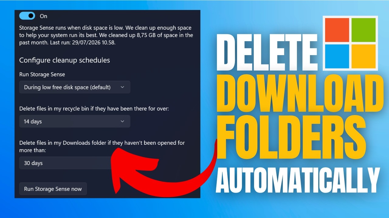 How to Automatically Delete Files From Downloads Folder in Windows 11 (PC/Laptop)