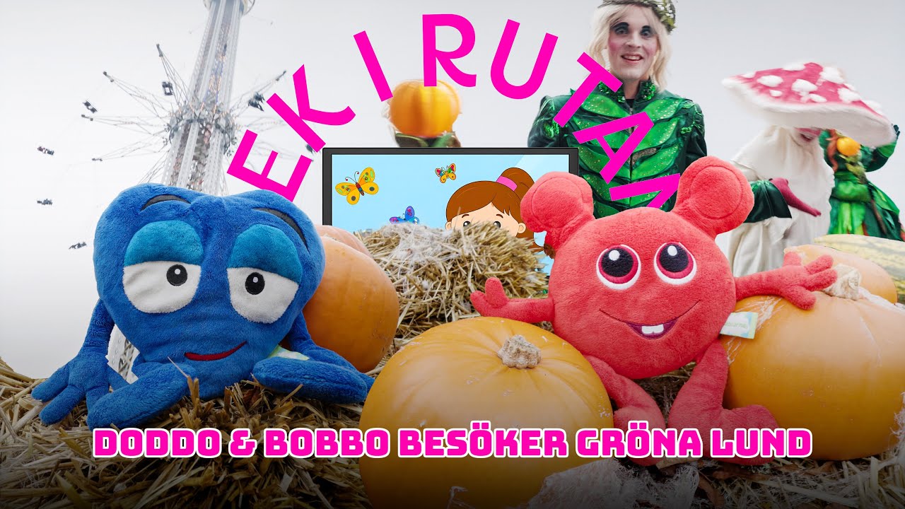 HALLOWEEN på Gröna Lund! Doddo träffar Bobbo & en Gnutt. | Lek i rutan med Karin.