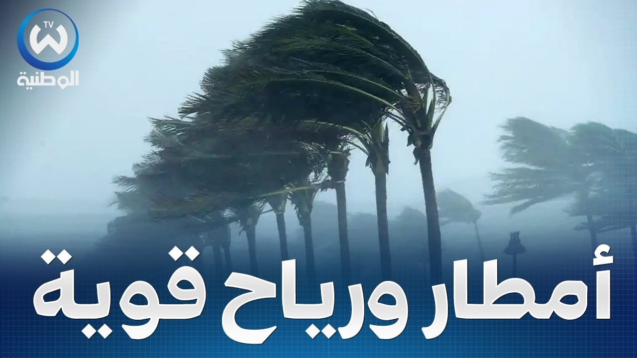 رياح قوية تتعدى 60 كلم/سا مع أمطار خفيفة بعد الظهيرة..حالة الطقس لنهار اليوم
