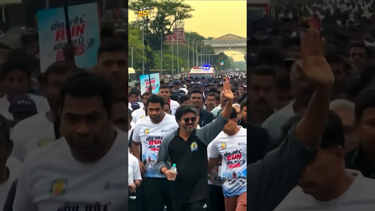 CM Vijay Leads Anti Drug Run 2026 🏃&zwj;♂️ | Powerful Message: 