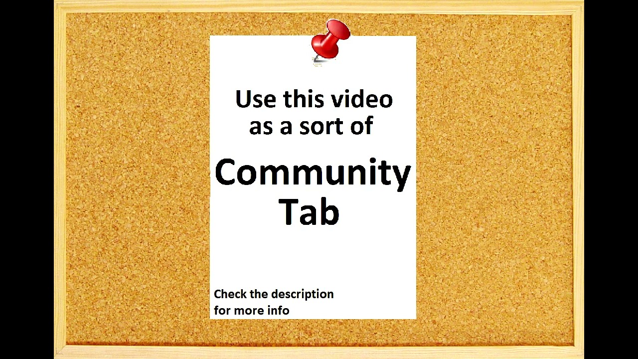 Community Tab - No. 1