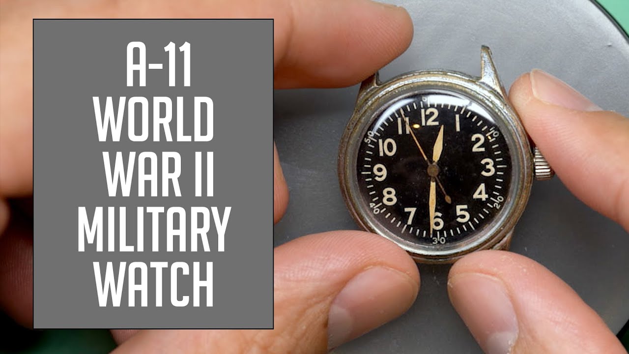 Реставрация винтажных военных часов времен Второй мировой войны Elgin A-11