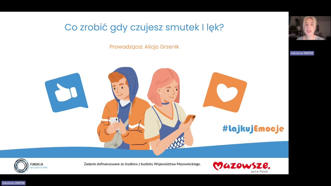 #LajkujEmocje -  Co zrobić gdy czujesz smutek i lęk?