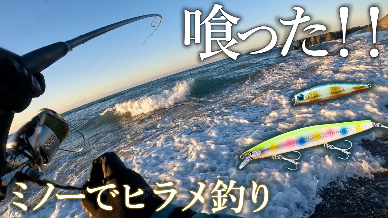 【サーフ】喰ったっ...！ヒラメをミノーで釣る方法とは【レンジ】